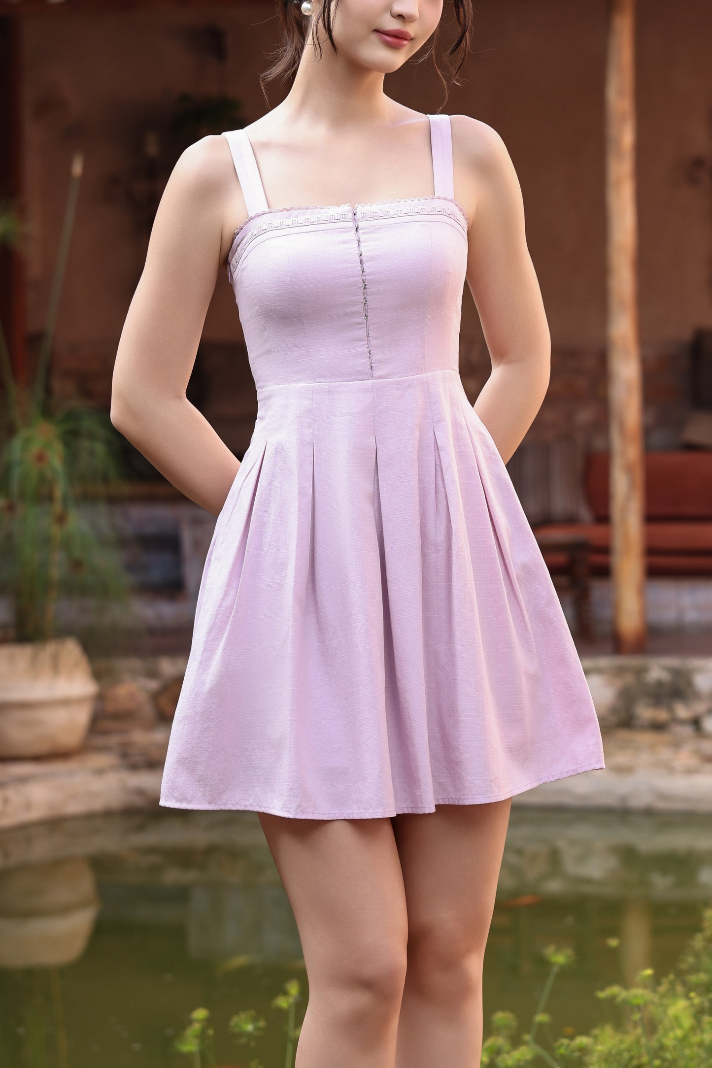 Eloise Mini Dress (Blush)