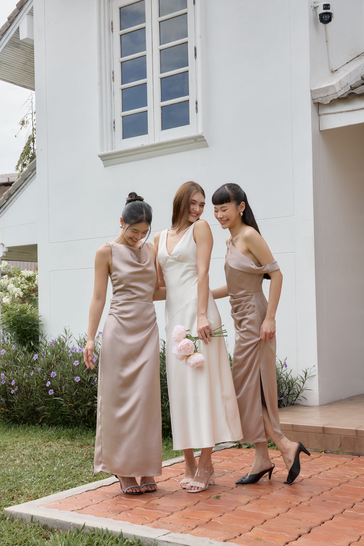Gwyneth Padded Dress (Toffee)