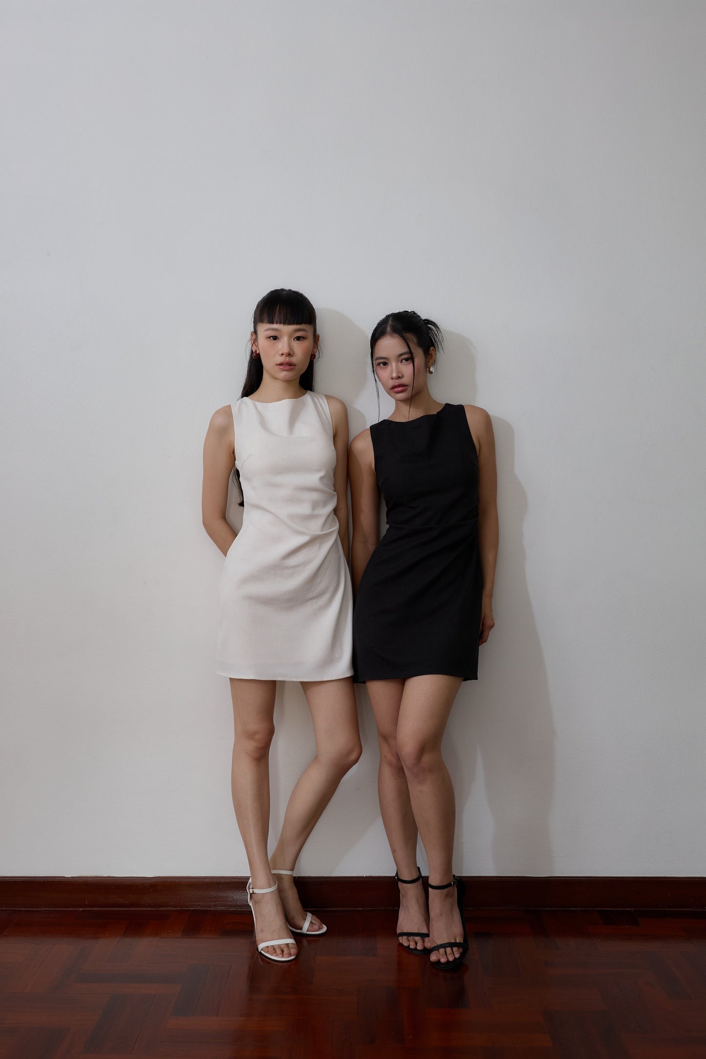 Kelsy Padded Dress (Charcoal)