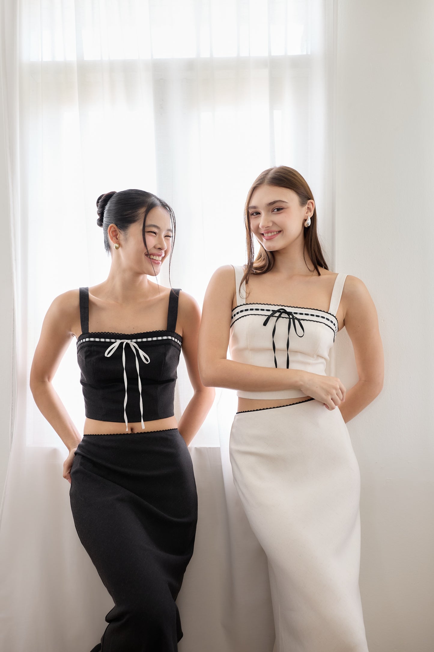 Thea Lace Trim Top (Oat)