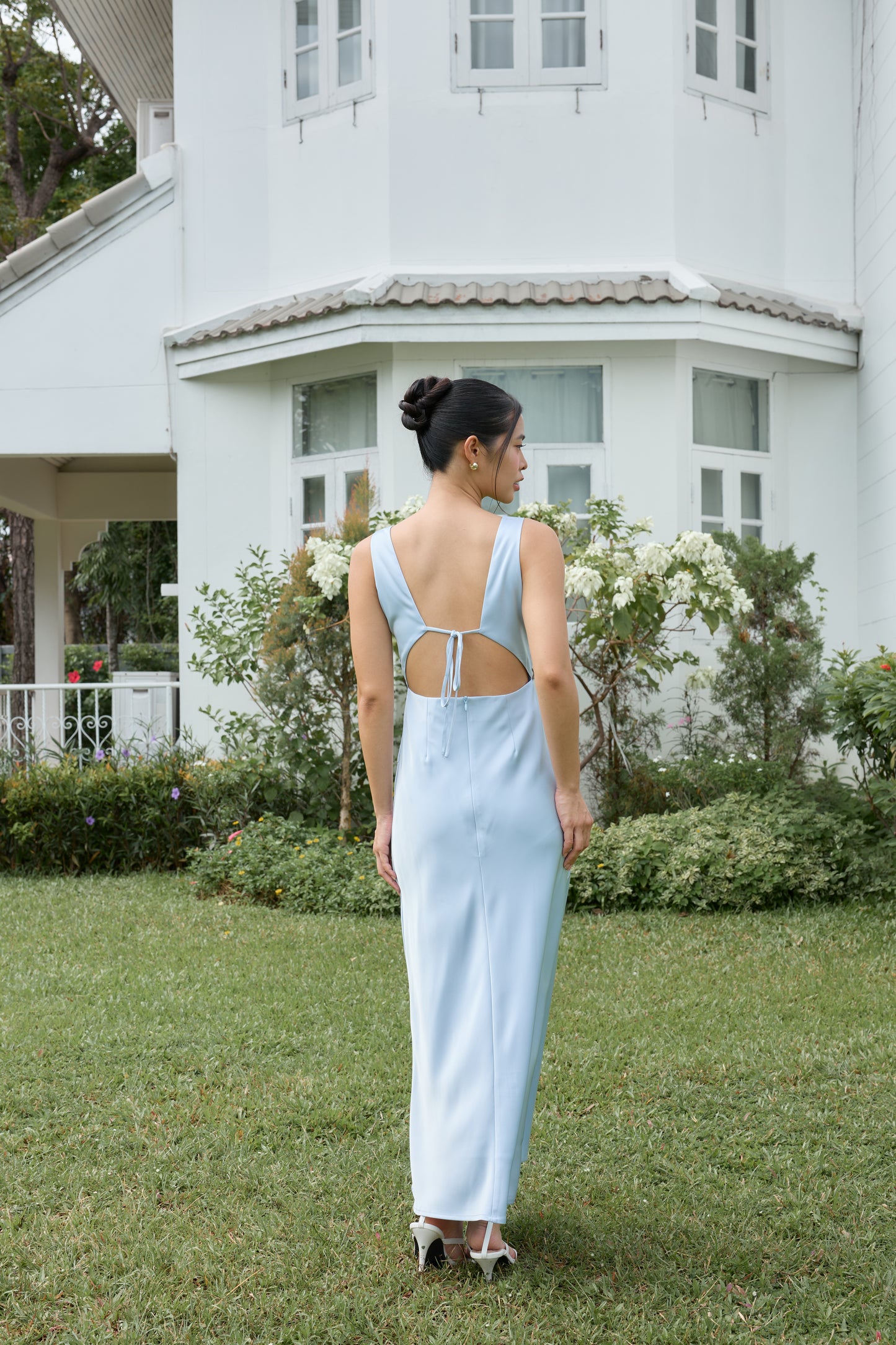 Gwyneth Padded Dress (Powder)