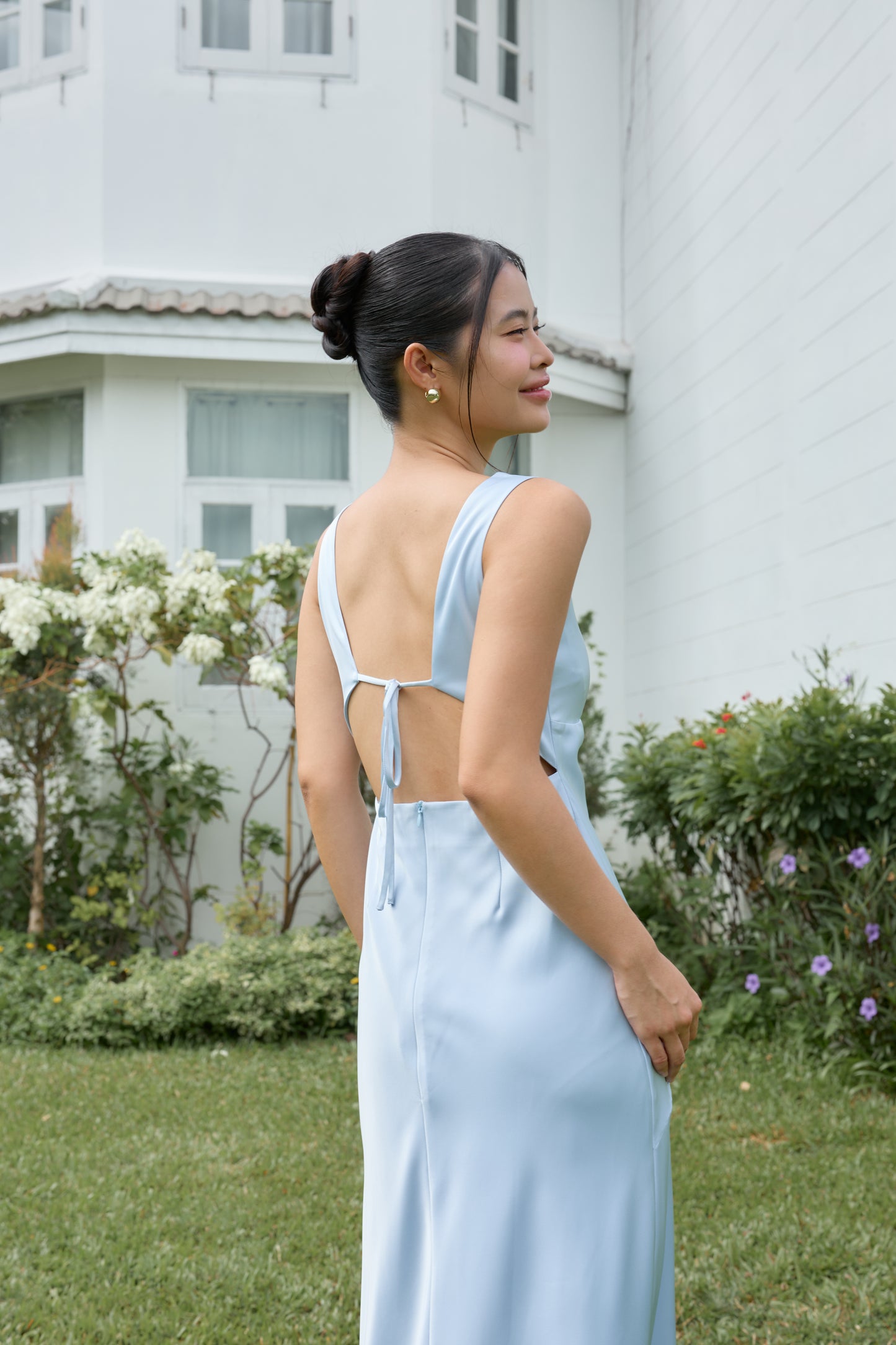 Gwyneth Padded Dress (Powder)