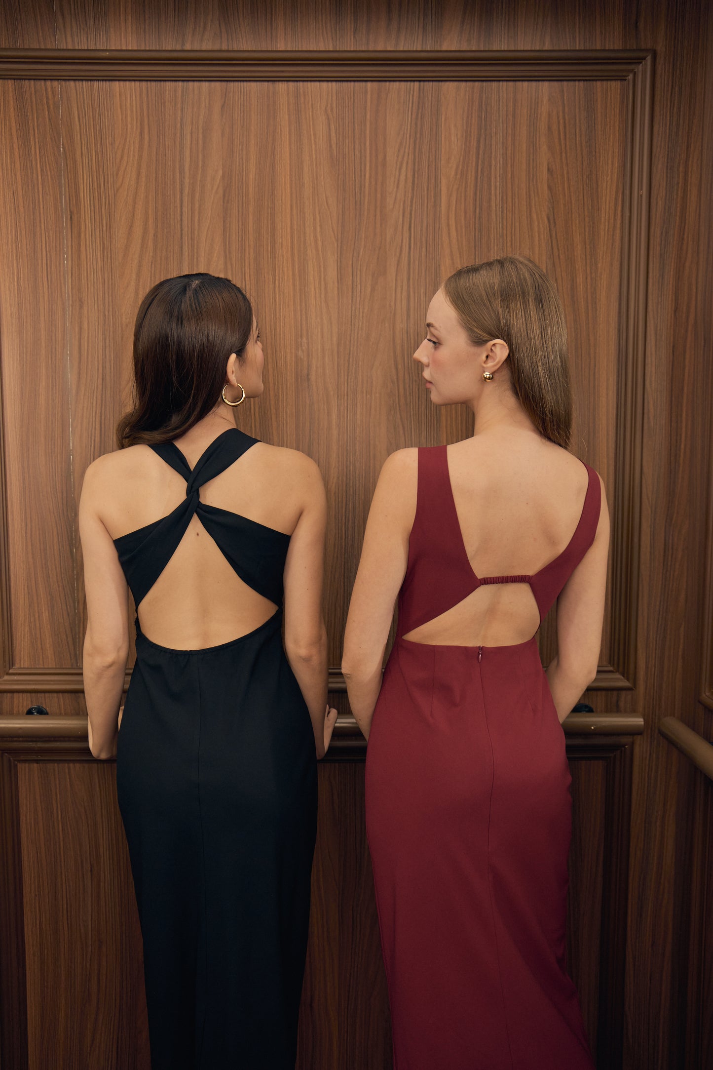 Colette Padded Dress (Ebony)