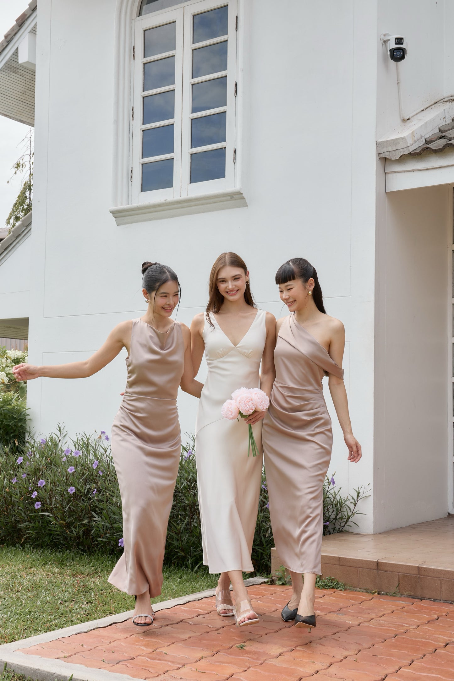 Sadie One-Shoulder Dress (Toffee)