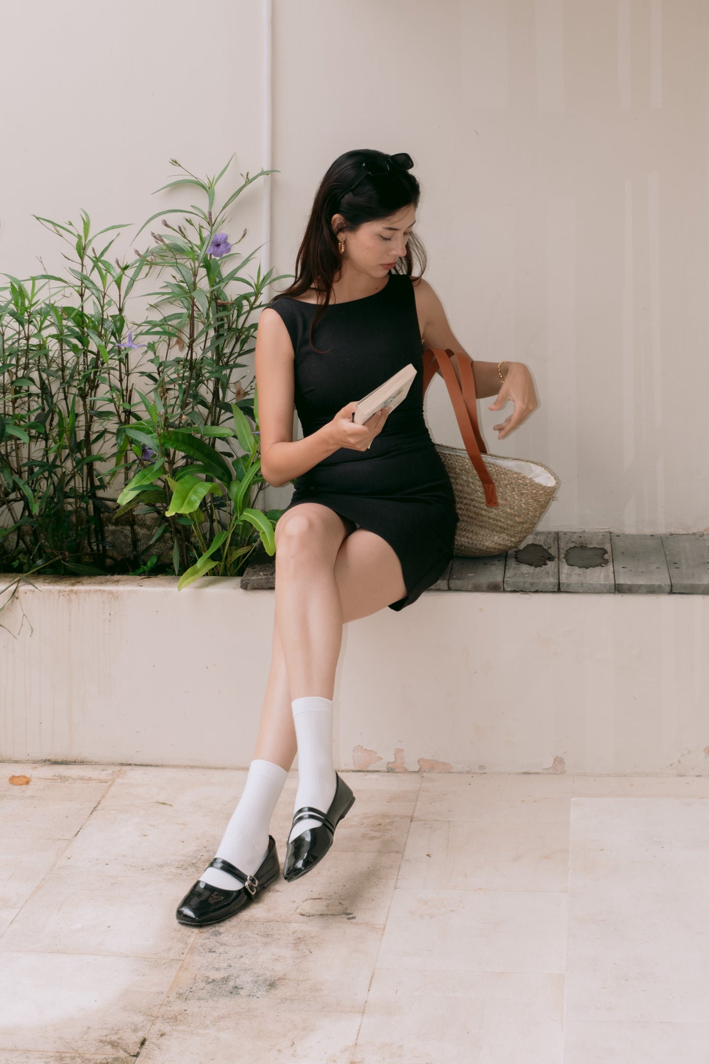 Kelsy Padded Dress (Charcoal)