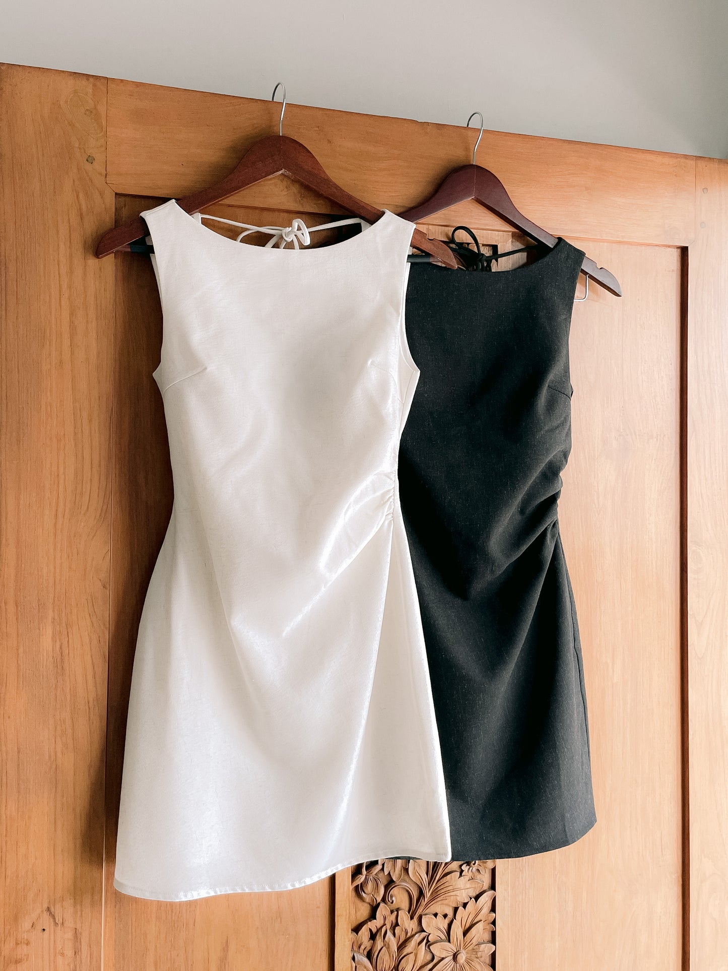 Kelsy Padded Dress (Charcoal)