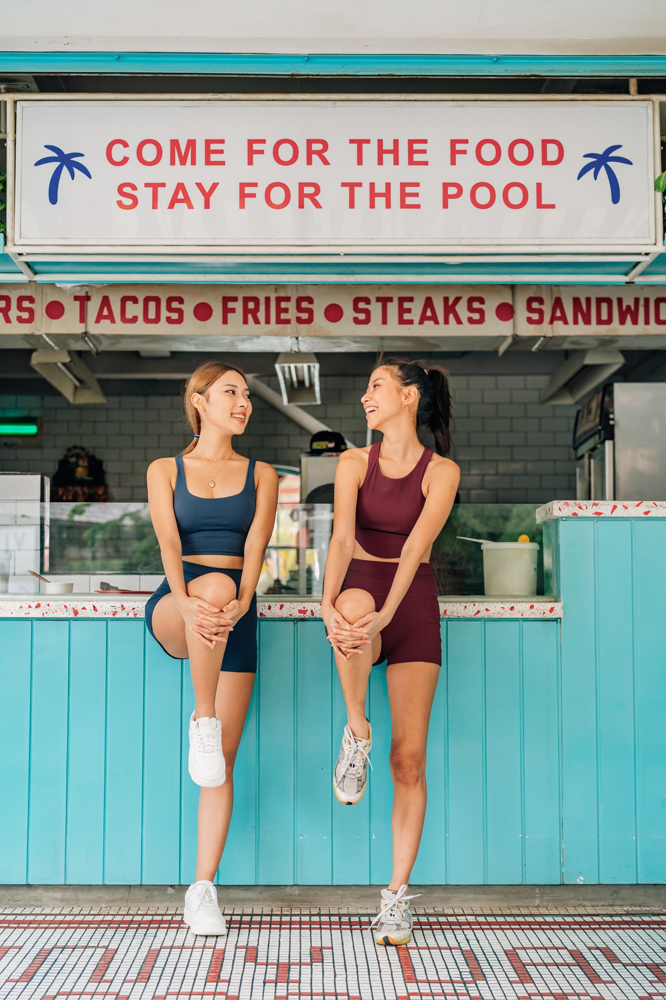 Ora Ribbed High Waist Shortie (Maroon)