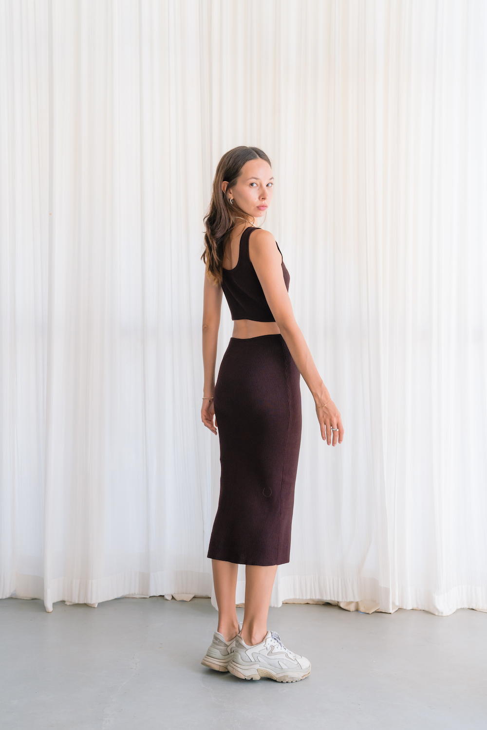 Knit Midi Dress 02 (Mocha)