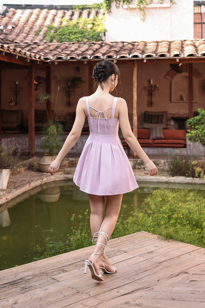 Eloise Mini Dress (Blush)