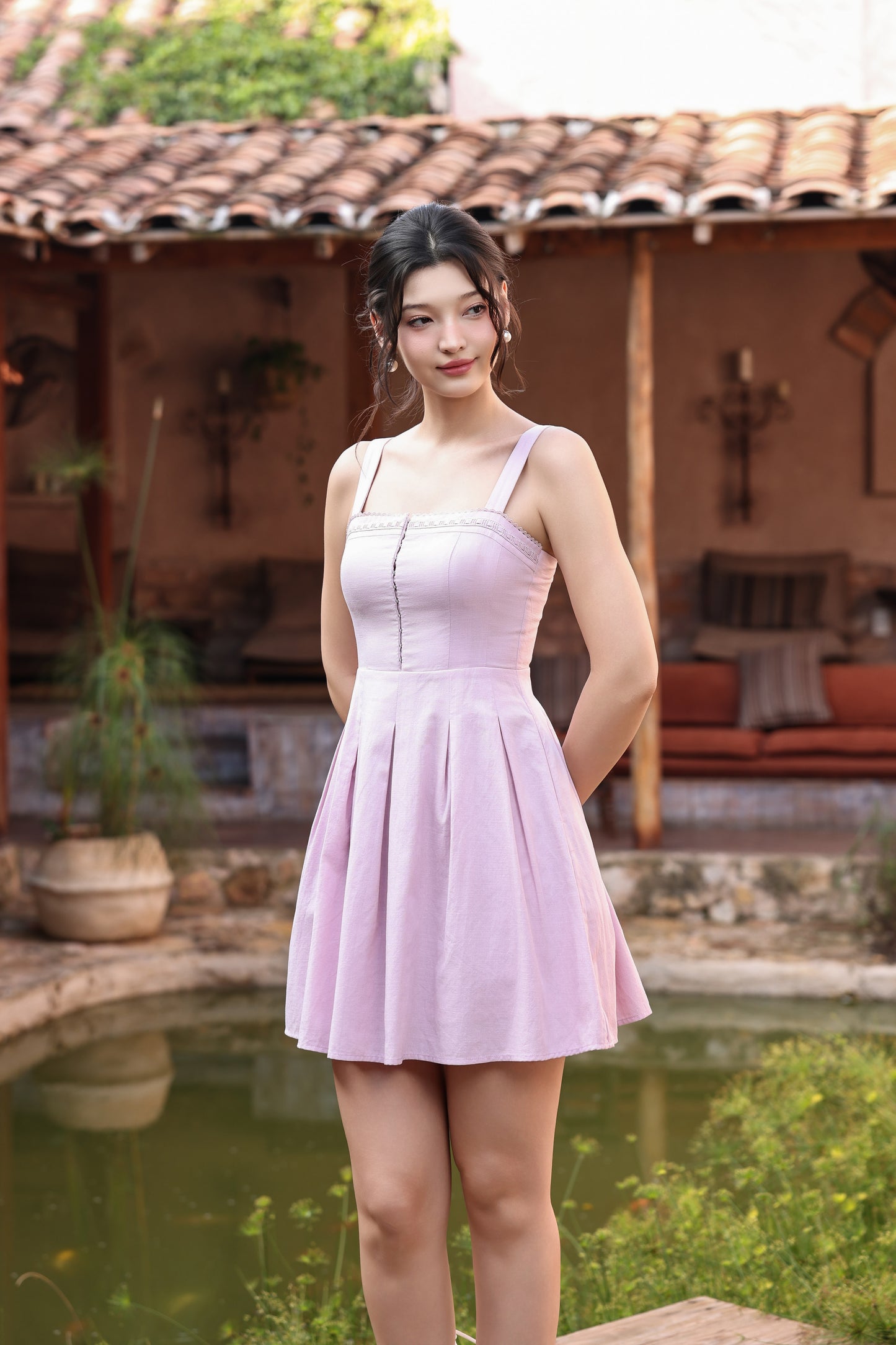 Eloise Mini Dress (Blush)