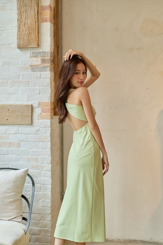 Colette Padded Dress (Pistachio)