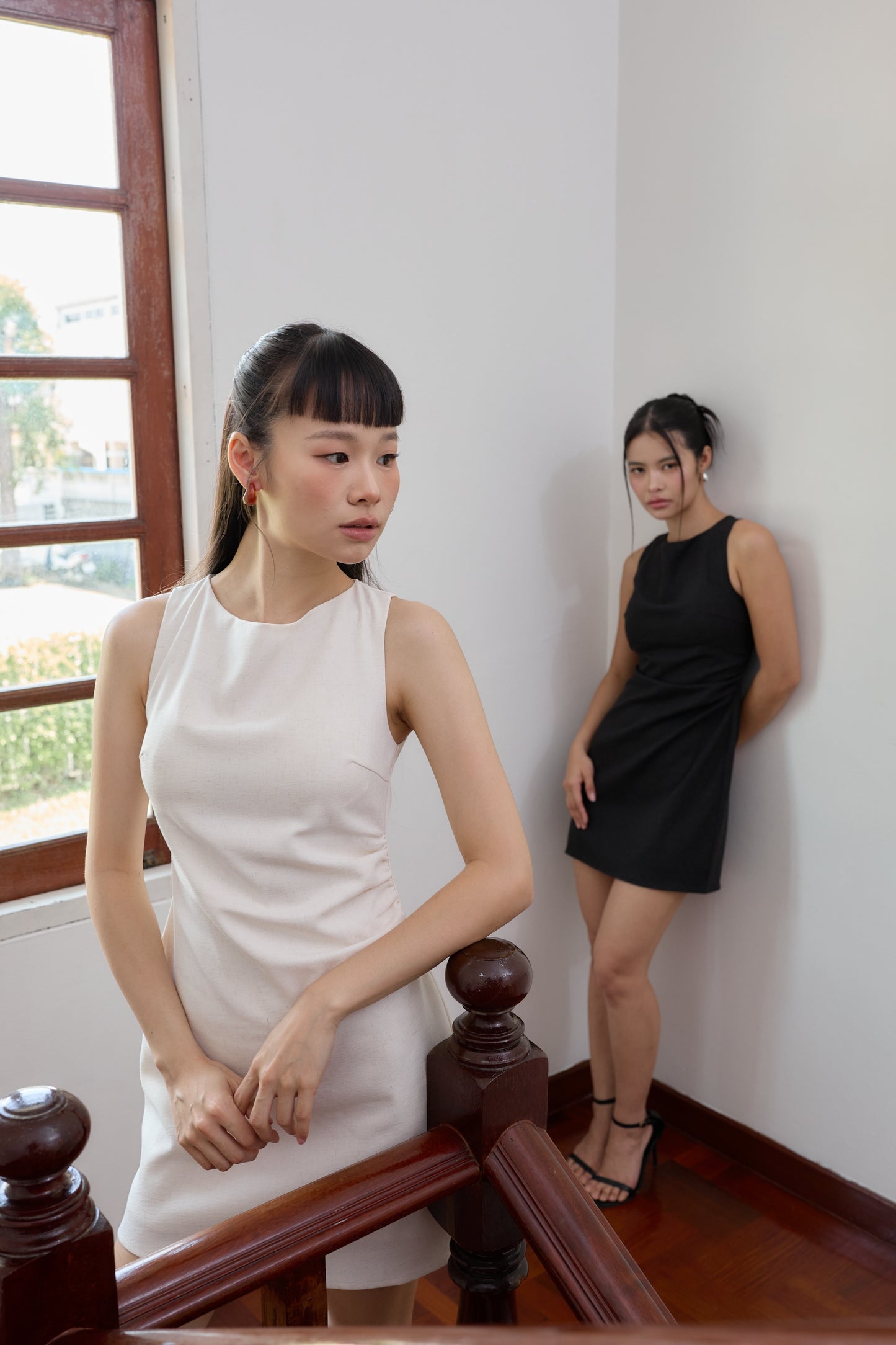 Kelsy Padded Dress (Oat)