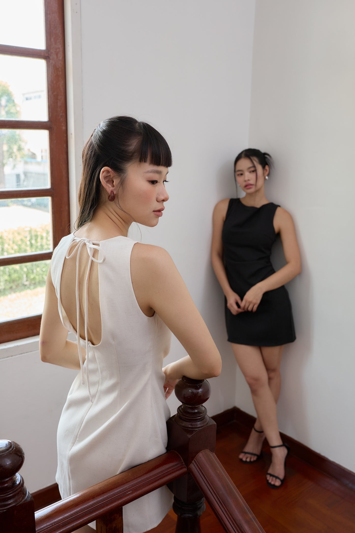 Kelsy Padded Dress (Oat)