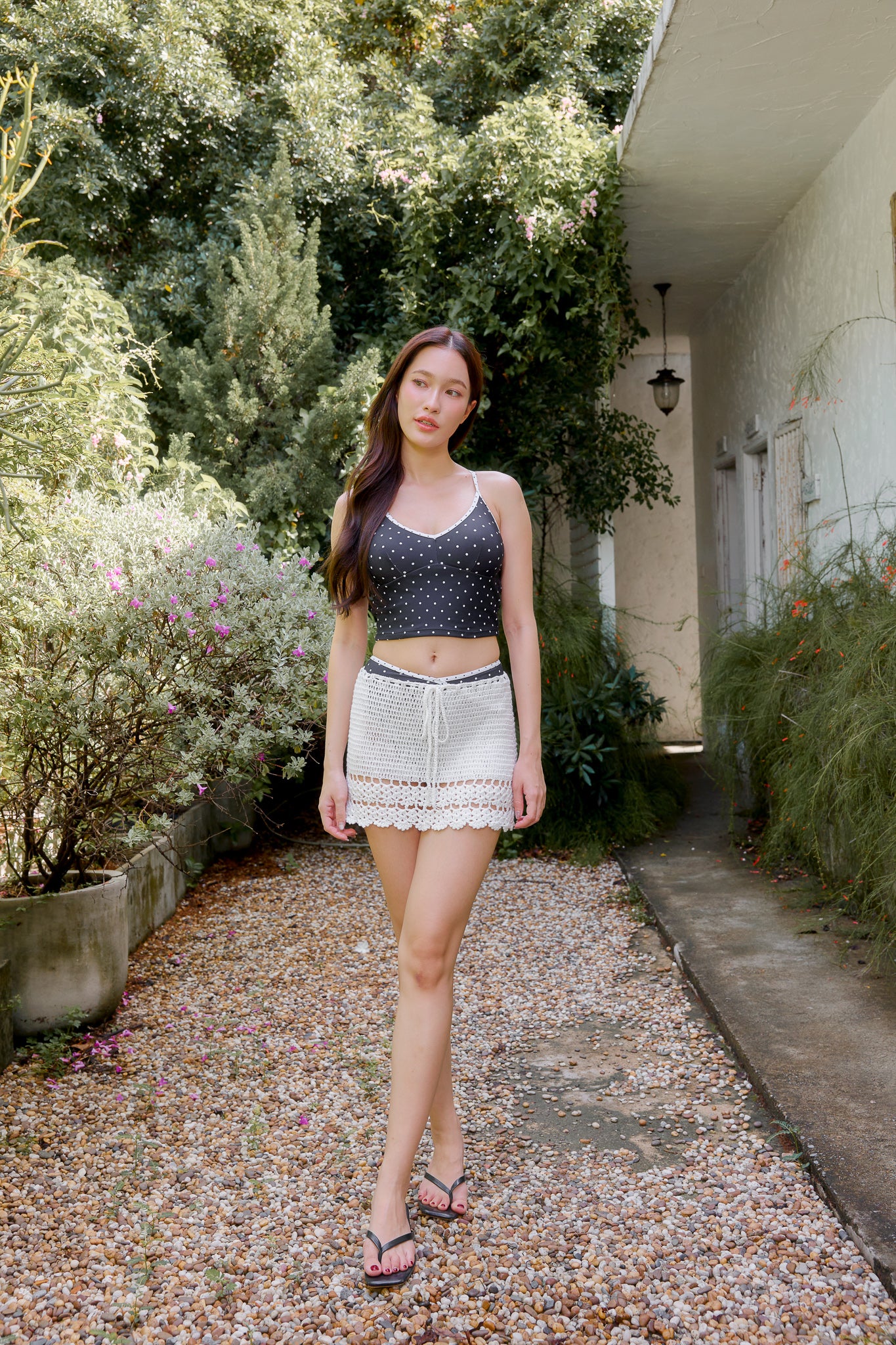 Jamie Crochet Skirt (Ivory)