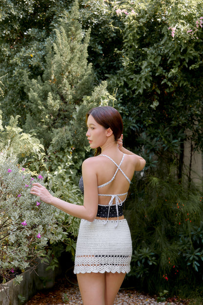 Jamie Crochet Skirt (Ivory)