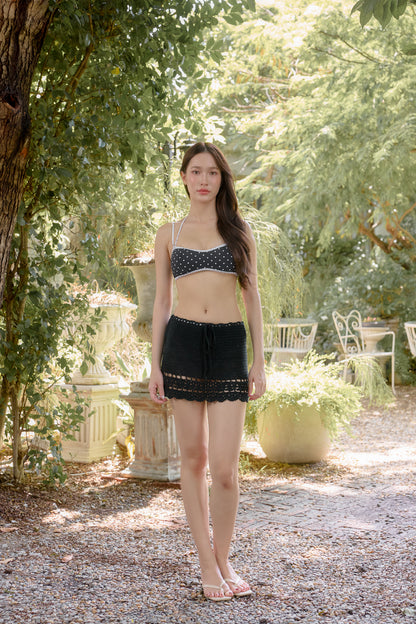 Jamie Crochet Skirt (Ebony)