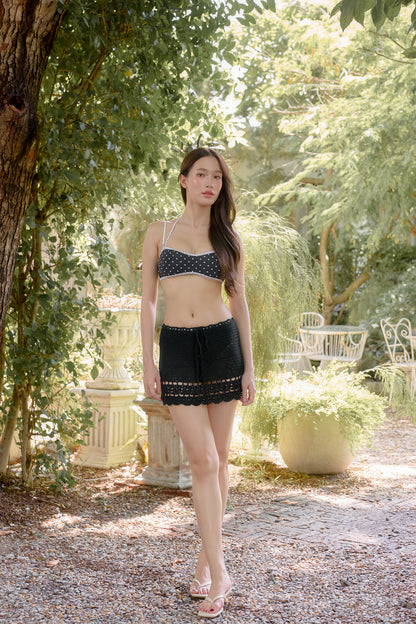 Jamie Crochet Skirt (Ebony)