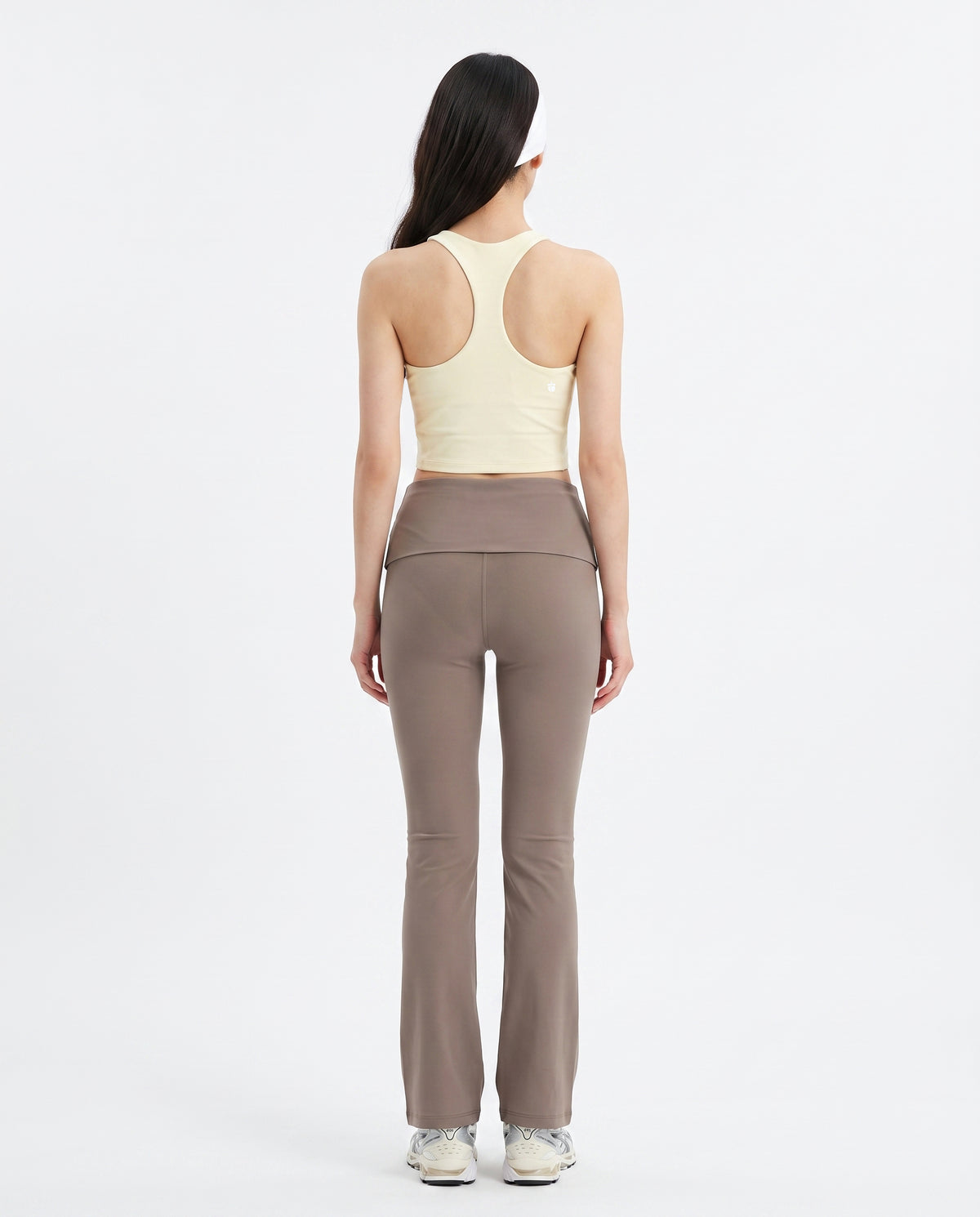 Flow Full Length Flare Tights (Latte)