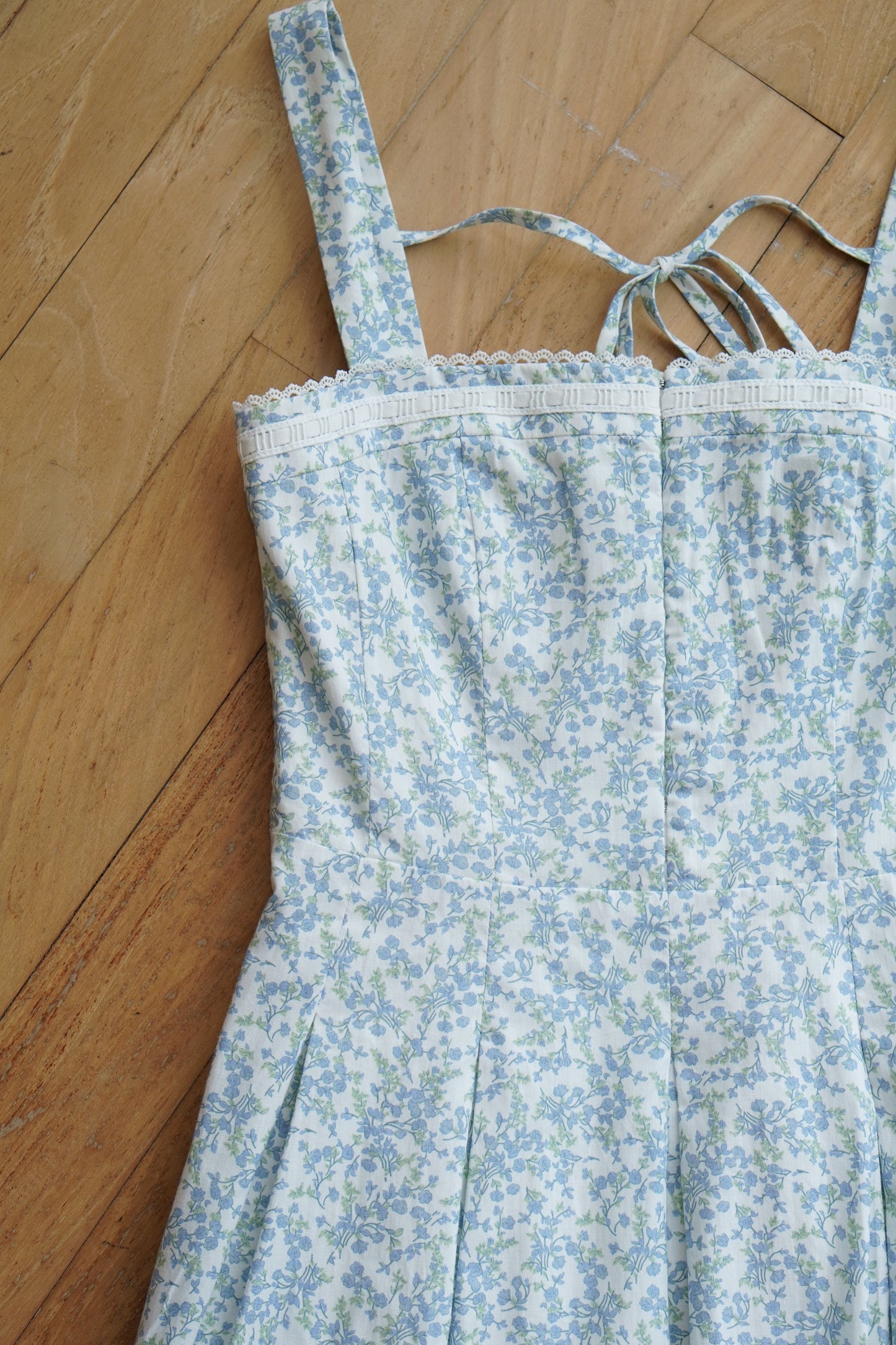 Eloise Mini Dress (Blue Meadow)