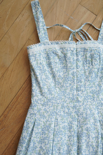 Eloise Mini Dress (Blue Meadow)