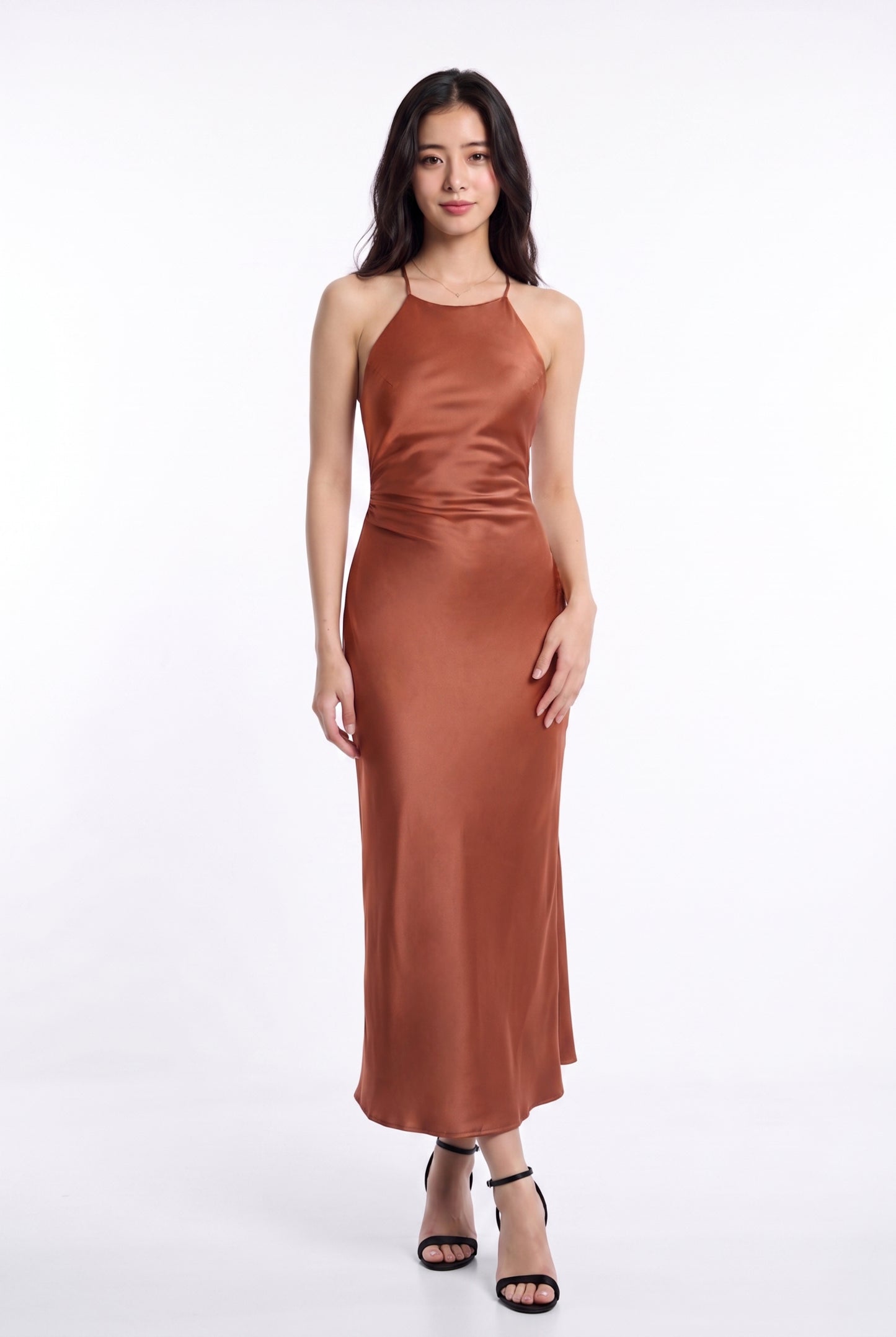 Olivia Dress (Rust)