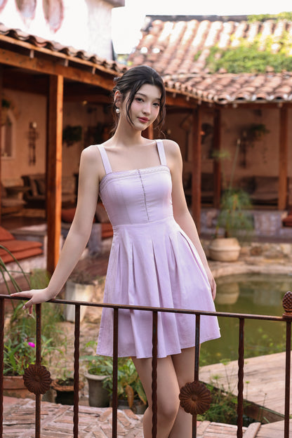 Eloise Mini Dress (Blush)