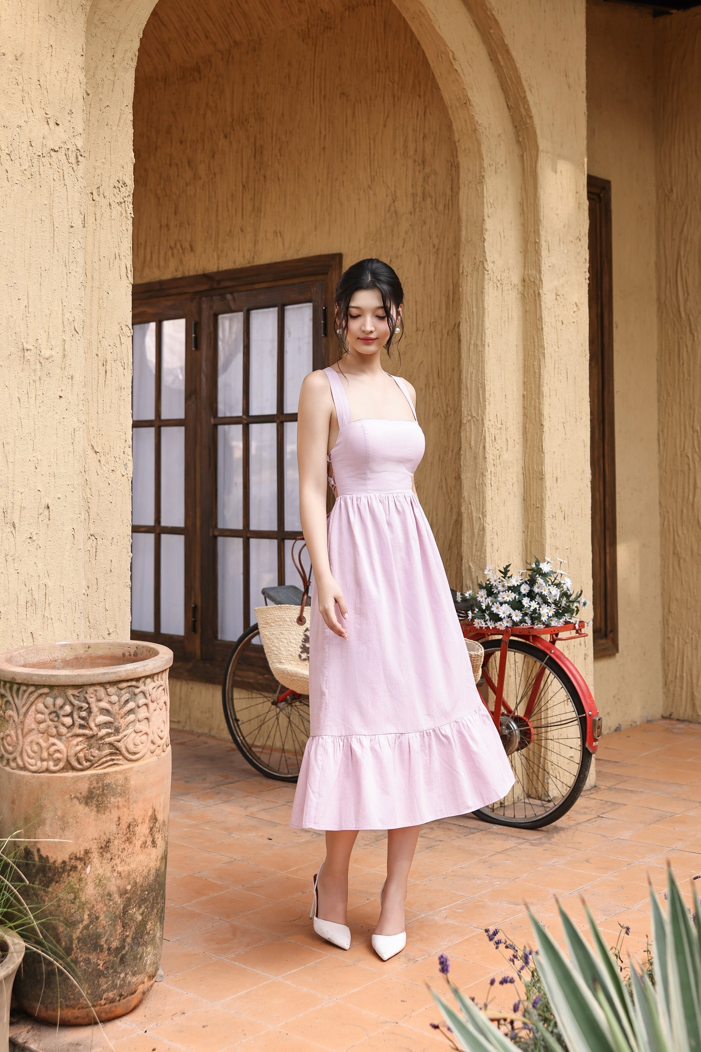 Sophie Padded Dress (Blush)