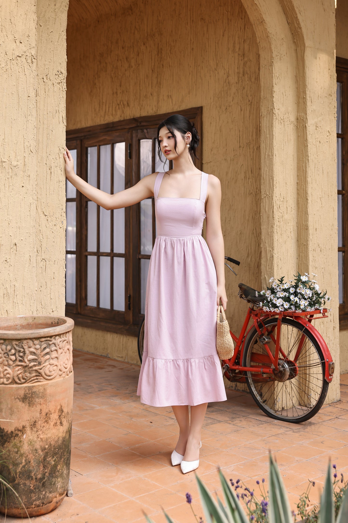 Sophie Padded Dress (Blush)
