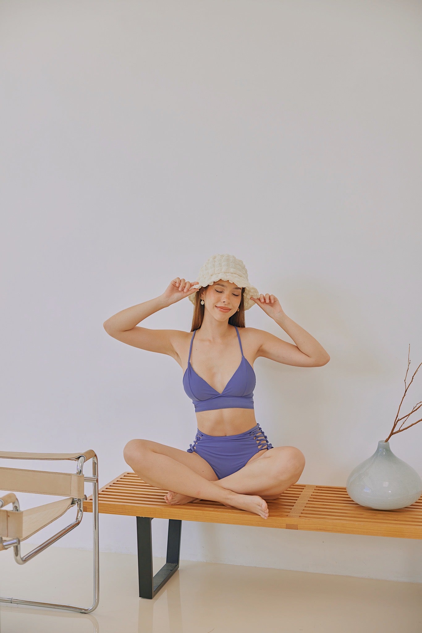 Fyn Push Up Bikini Set (Periwinkle)