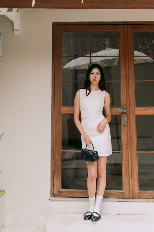 Kelsy Padded Dress (Oat)