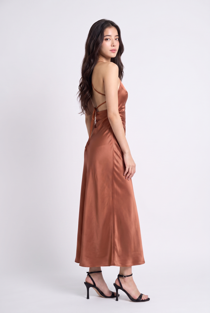 Olivia Dress (Rust)