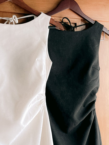 Kelsy Padded Dress (Charcoal)