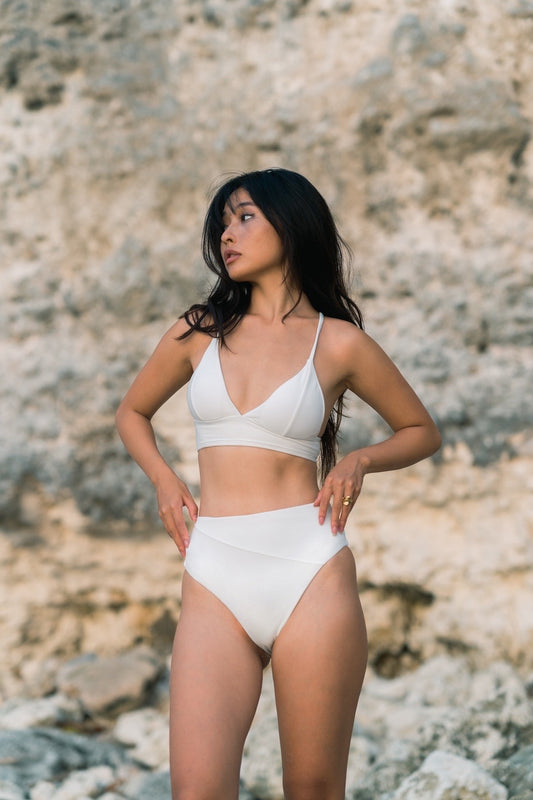 Isla Push Up Ribbed Bikini Set (Salt)
