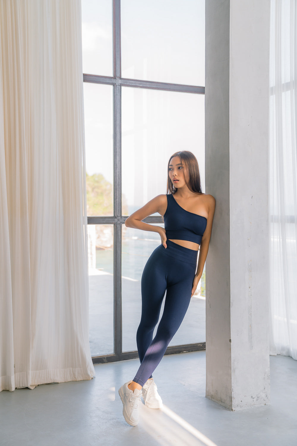 Seamless Ultra High Waist Tights (Navy)