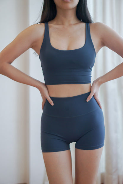 Scoop Neck Cami Bra V2 (Navy)
